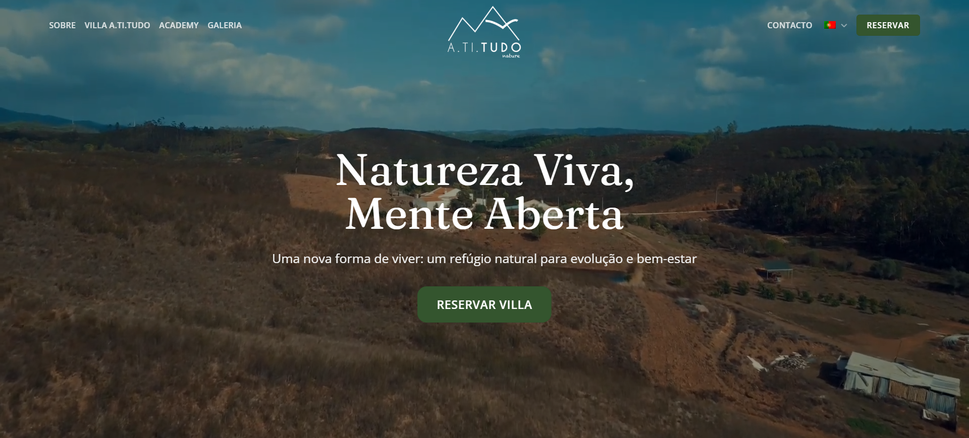 Hero Section do Site