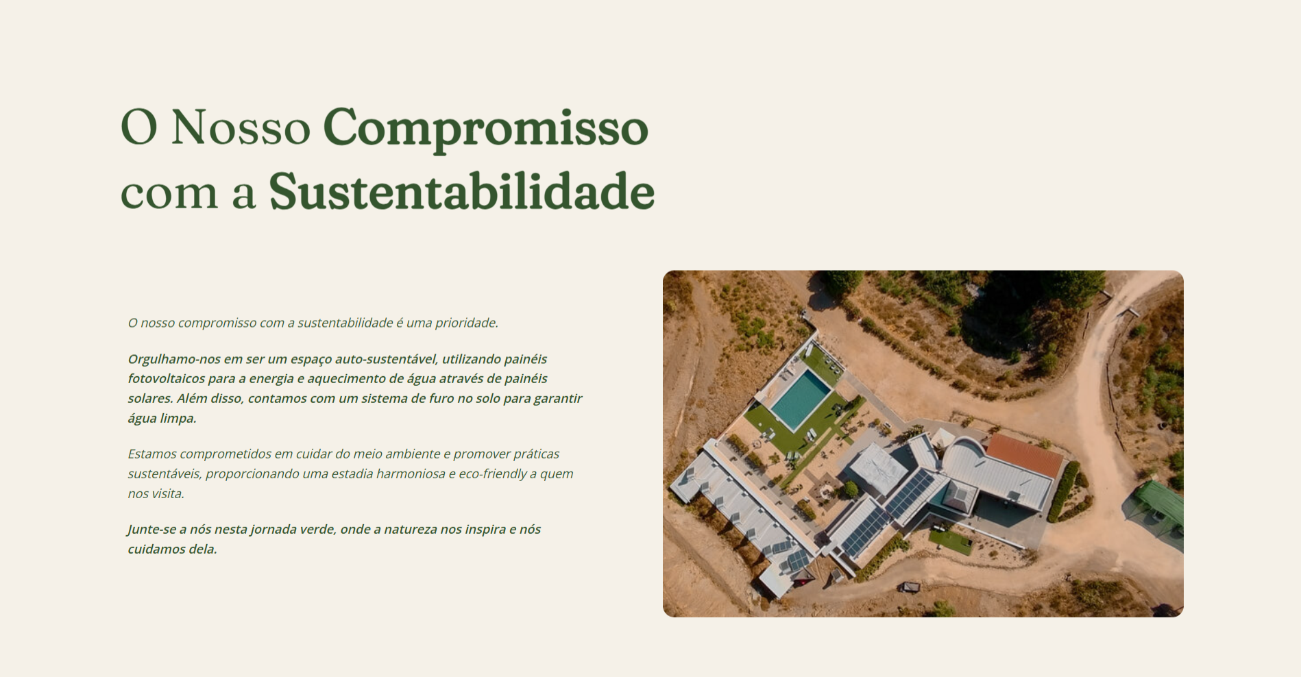 Secção Sobre - Site