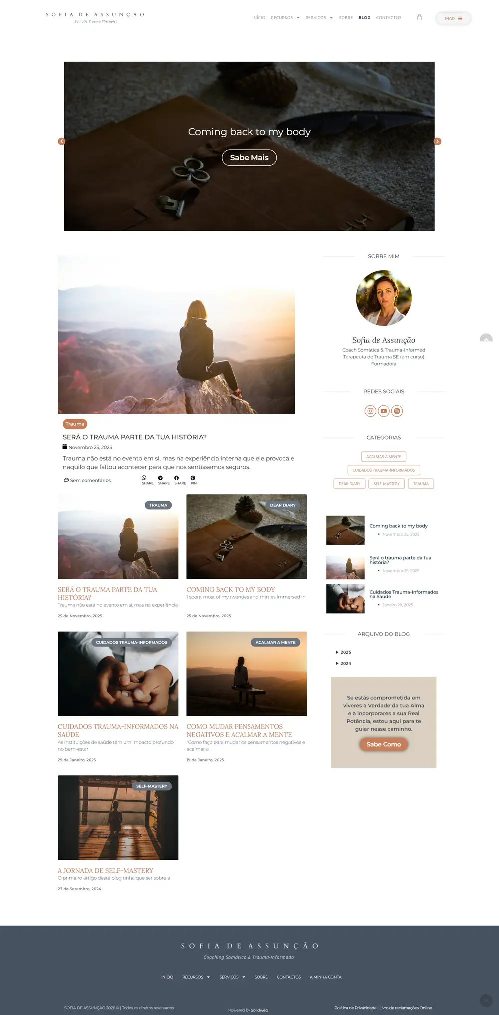 Página principal blog